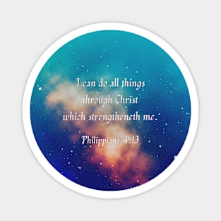 Philippians 4:13 (sky background) Magnet